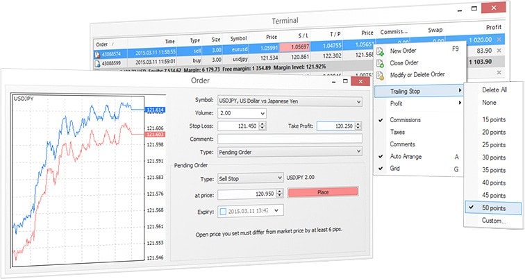 Use MetaTrader 4 flexible trading system to implement trading strategies of any complexity